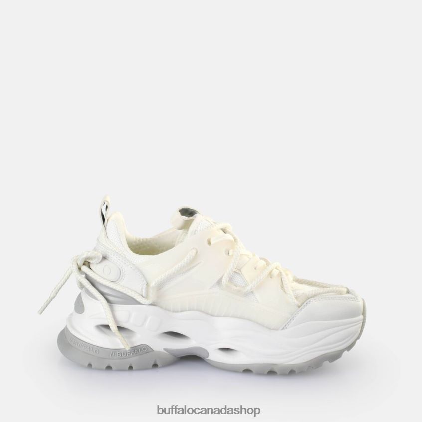 Triplet Lace Sneakers Low vegan White/Silver Buffalo ZL64TZ746 |Sneakers