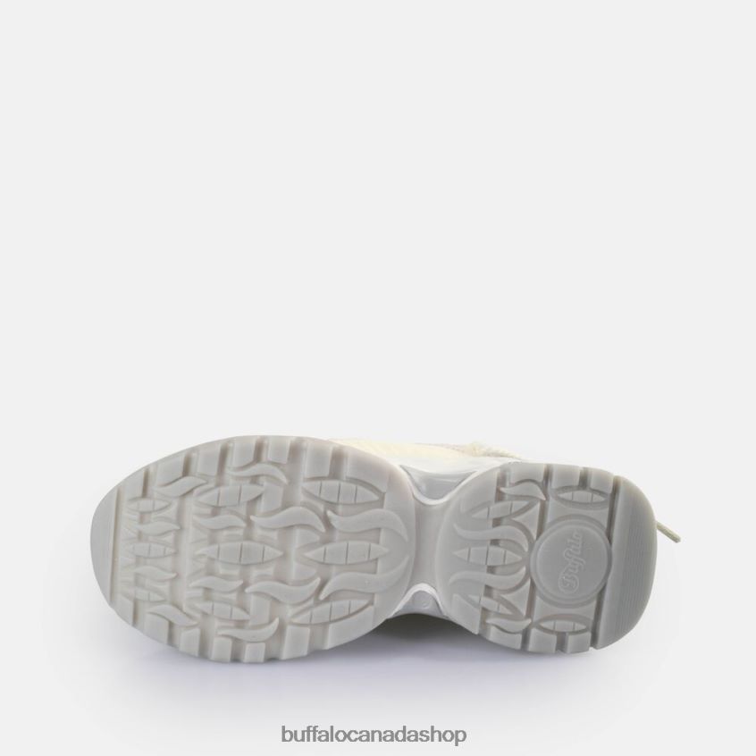 Triplet Lace Sneakers Low vegan White/Silver Buffalo ZL64TZ746 |Sneakers