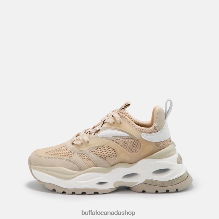 Triplet M Sneaker Low vegan Beige And White Buffalo ZL64TZ657 |Sneakers