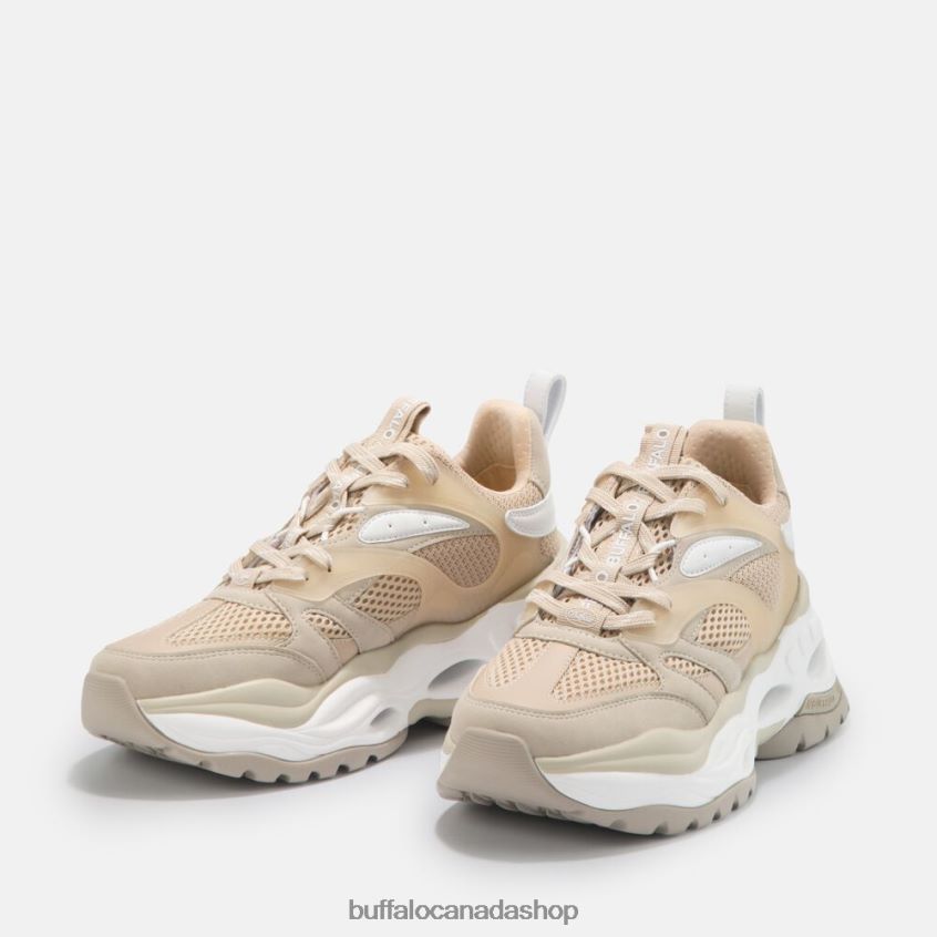 Triplet M Sneaker Low vegan Beige And White Buffalo ZL64TZ657 |Sneakers