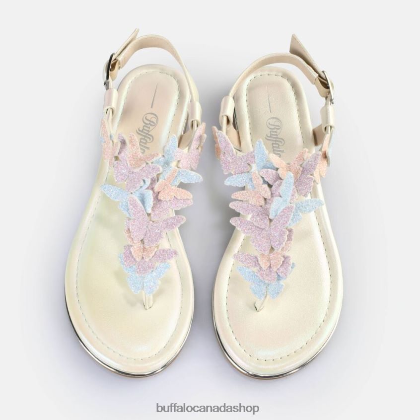 Capri Butterfly Sandals vegan Pastel Multi Buffalo ZL64TZ180 |Sandals