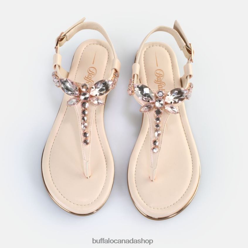 Capri Dragonfly Sandals vegan Cream Buffalo ZL64TZ194 |Sandals