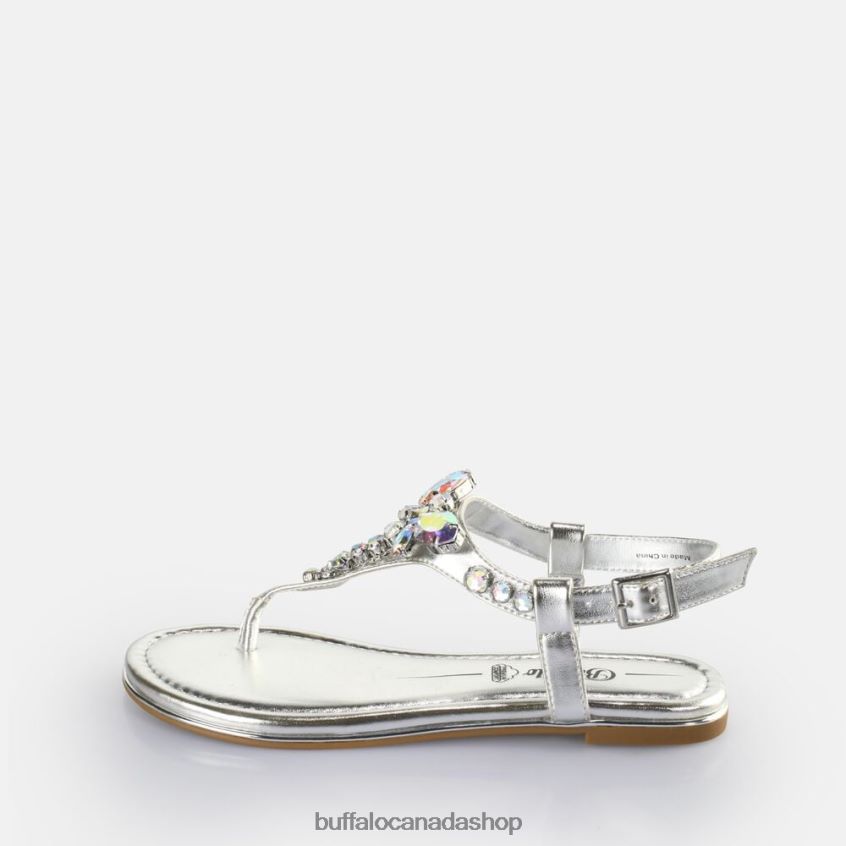 Capri Dragonfly Sandals vegan Silver Buffalo ZL64TZ195 |Sandals
