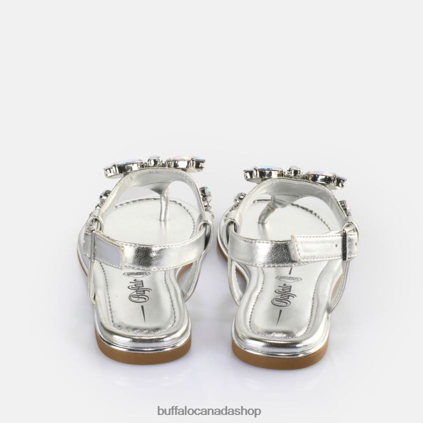 Capri Dragonfly Sandals vegan Silver Buffalo ZL64TZ195 |Sandals