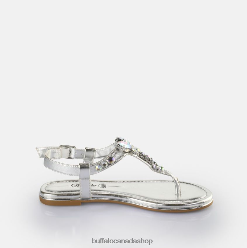Capri Dragonfly Sandals vegan Silver Buffalo ZL64TZ195 |Sandals