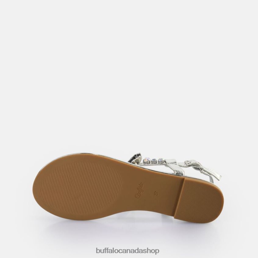 Capri Dragonfly Sandals vegan Silver Buffalo ZL64TZ195 |Sandals