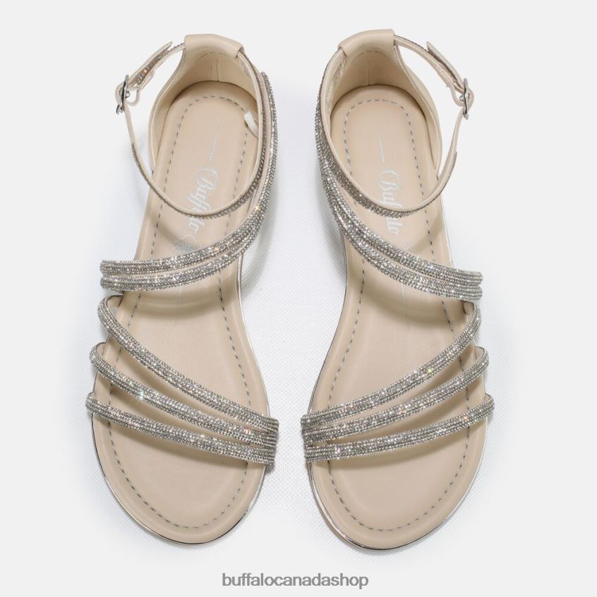 Capri Glam sandal vegan Cream Buffalo ZL64TZ89 |Sandals