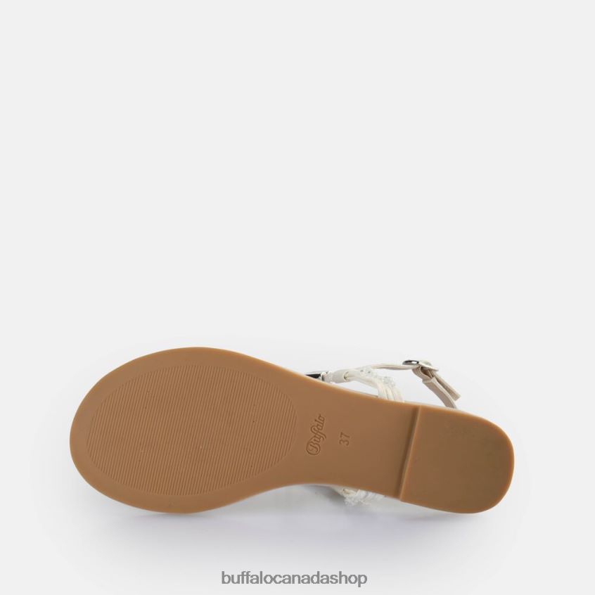 Capri Sparkling Butterfly Sandals vegan Pearl White Buffalo ZL64TZ385 |Sandals