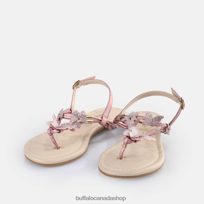 Capri Sparkling Butterfly Sandals vegan Pink Buffalo ZL64TZ386 |Sandals