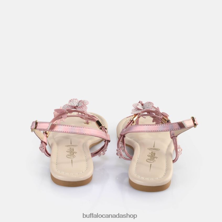Capri Sparkling Butterfly Sandals vegan Pink Buffalo ZL64TZ386 |Sandals