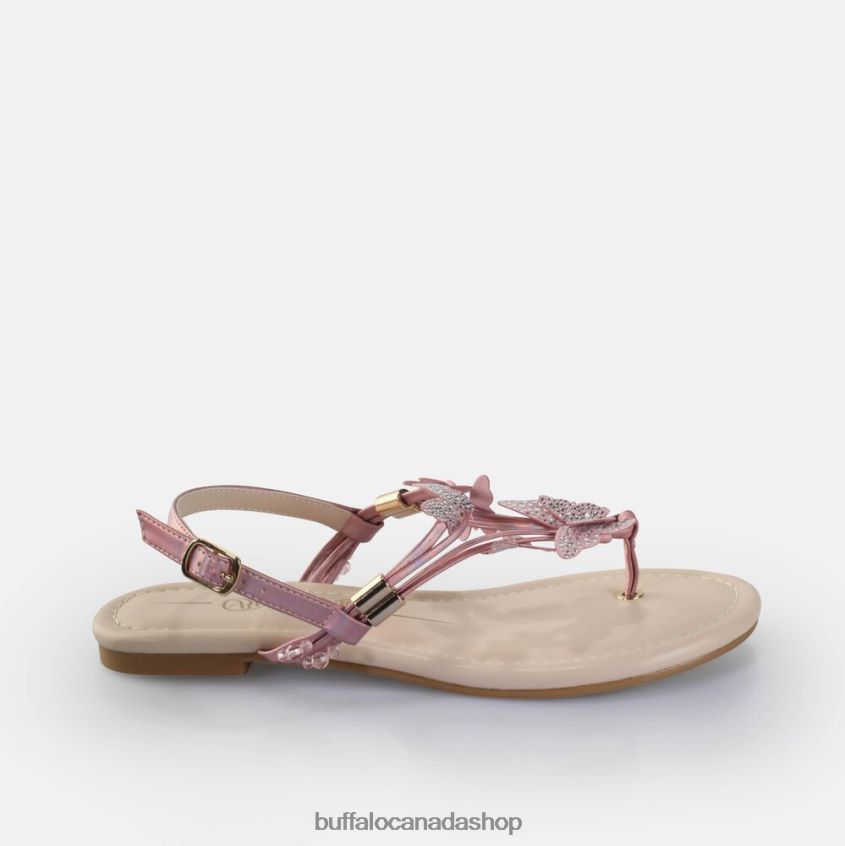 Capri Sparkling Butterfly Sandals vegan Pink Buffalo ZL64TZ386 |Sandals