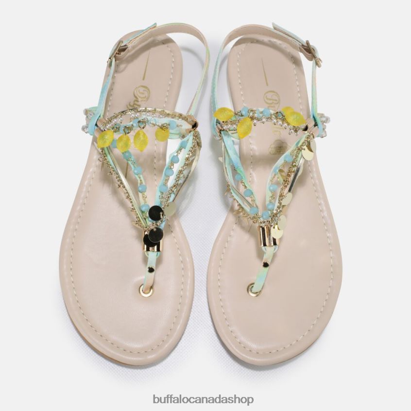 Capri Vacay sandal vegan Blue/Turquoise Buffalo ZL64TZ177 |Sandals