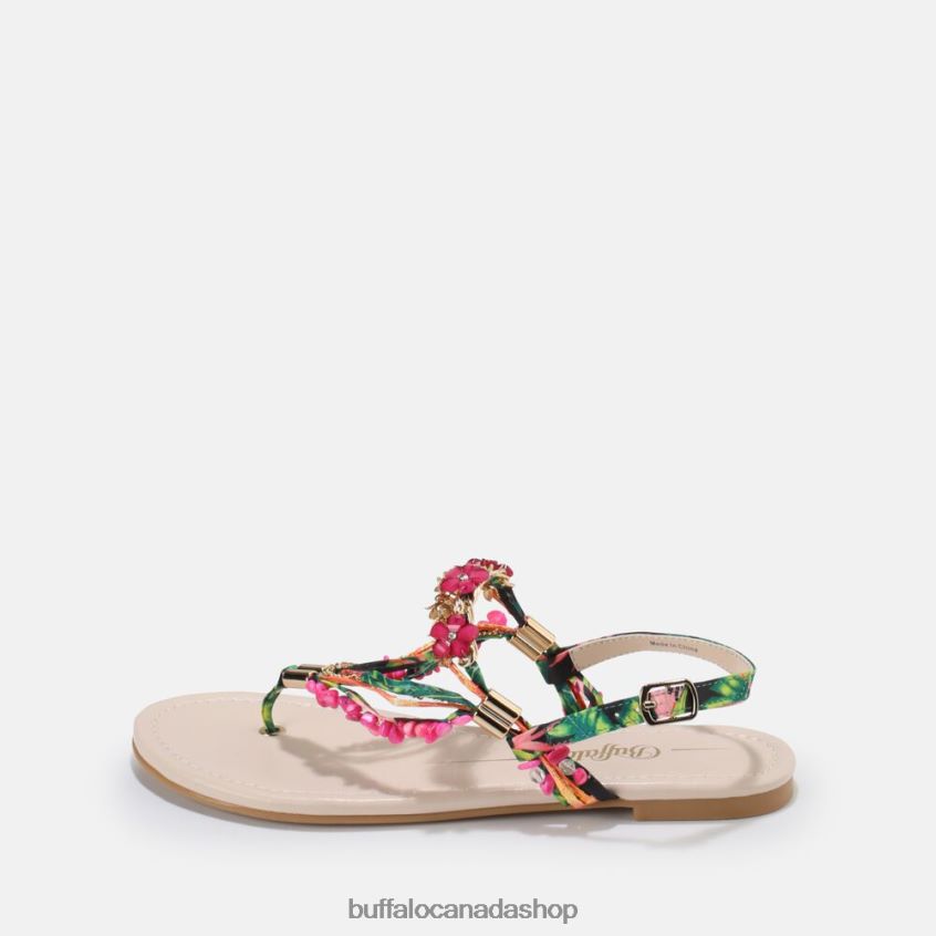 Capri Vacay sandal vegan Fuchsia Buffalo ZL64TZ175 |Sandals