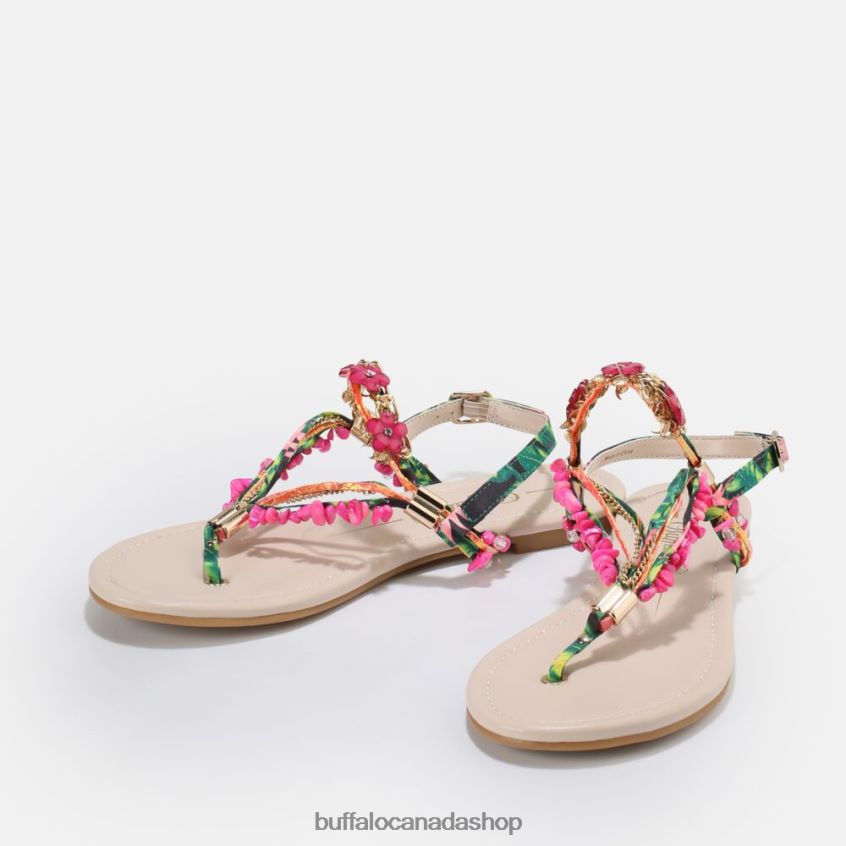 Capri Vacay sandal vegan Fuchsia Buffalo ZL64TZ175 |Sandals