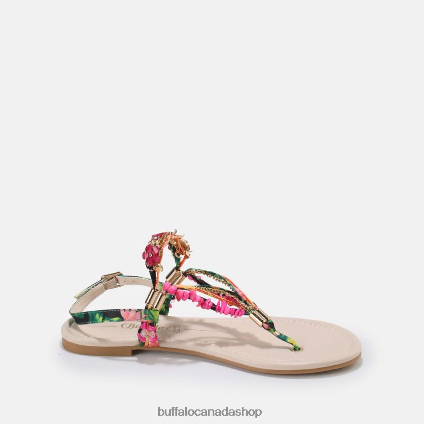 Capri Vacay sandal vegan Fuchsia Buffalo ZL64TZ175 |Sandals