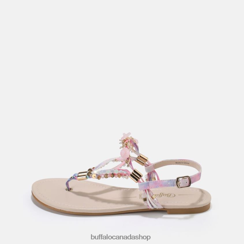 Capri Vacay sandal vegan Pastel Pink Buffalo ZL64TZ176 |Sandals
