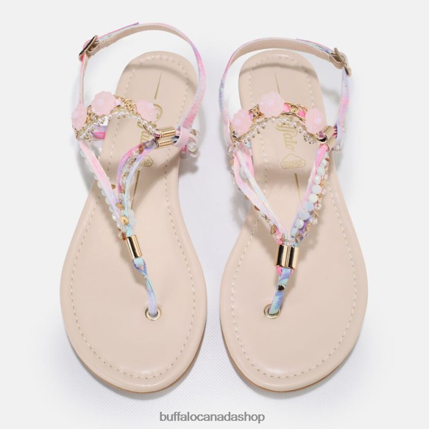 Capri Vacay sandal vegan Pastel Pink Buffalo ZL64TZ176 |Sandals