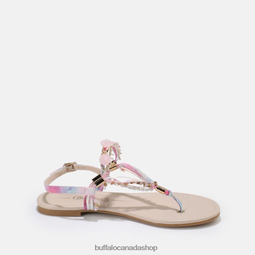 Capri Vacay sandal vegan Pastel Pink Buffalo ZL64TZ176 |Sandals