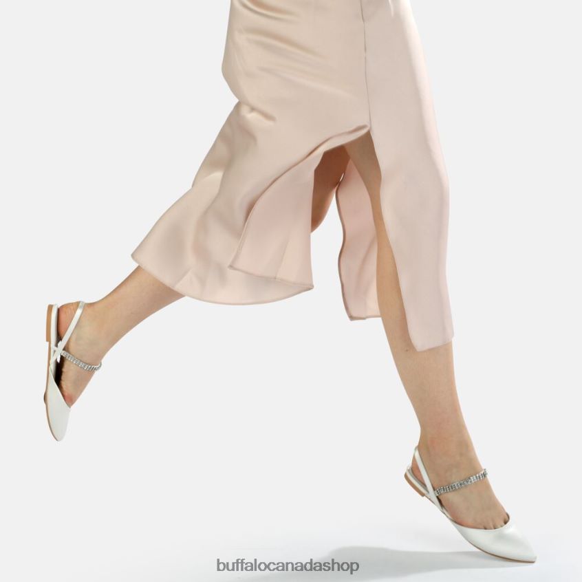 Emilia ballerina Ivory Buffalo ZL64TZ748 |Sandals