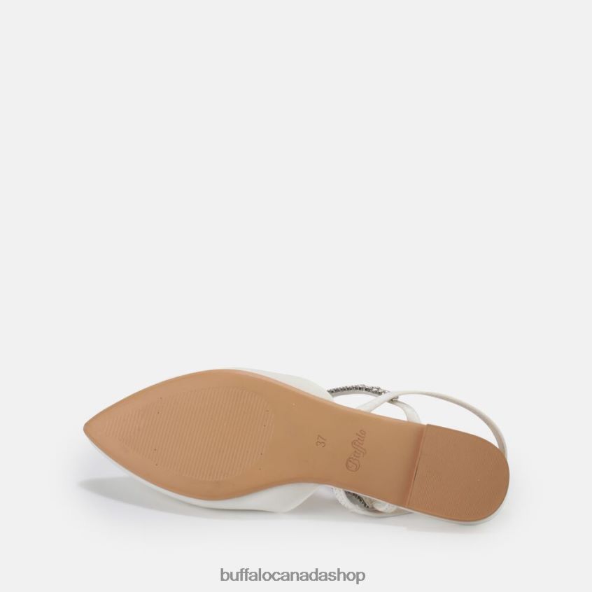Emilia ballerina Ivory Buffalo ZL64TZ748 |Sandals