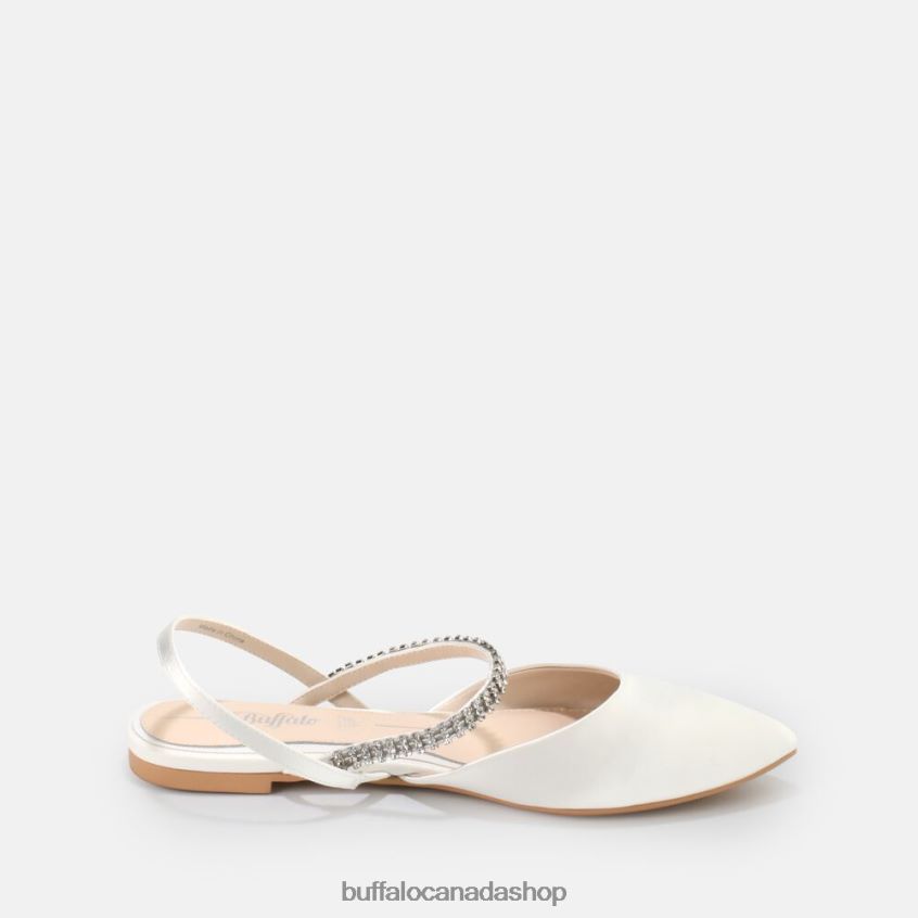 Emilia ballerina Ivory Buffalo ZL64TZ748 |Sandals