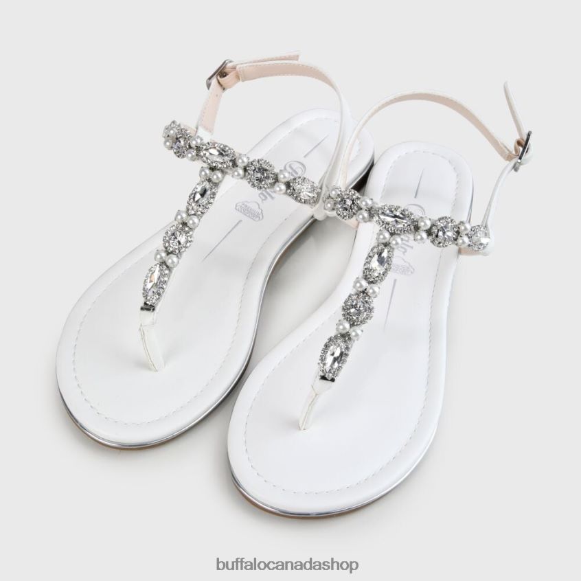 Henriette Sandale Ivory Buffalo ZL64TZ880 |Sandals