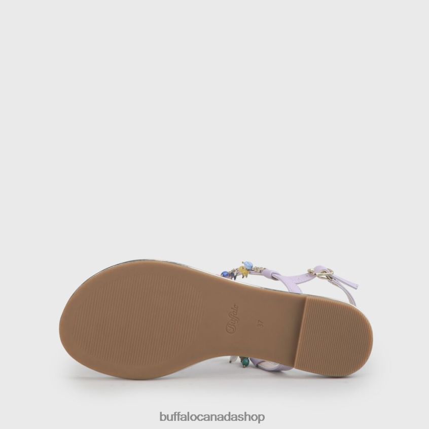 Rachel Charms vegan sandals Light Purple Buffalo ZL64TZ770 |Sandals