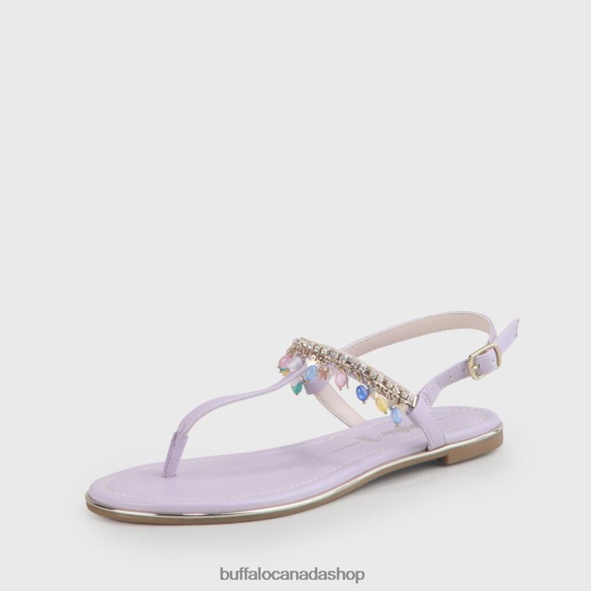 Rachel Charms vegan sandals Light Purple Buffalo ZL64TZ770 |Sandals