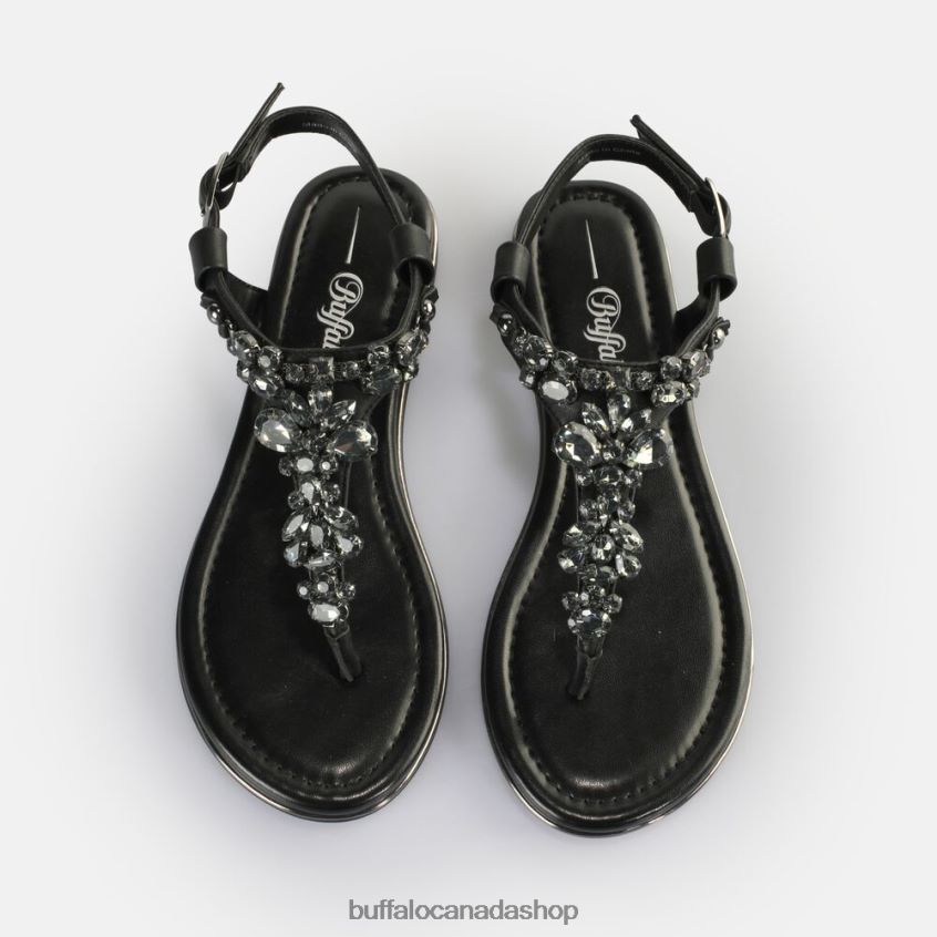 Rhonda Sandals vegan Black Buffalo ZL64TZ94 |Sandals