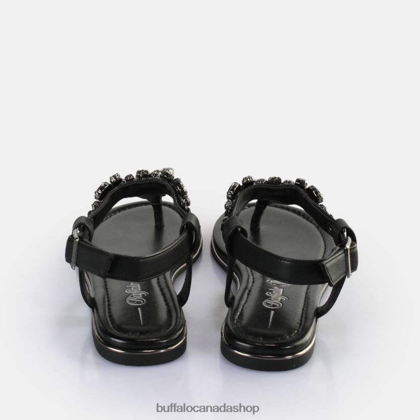Rhonda Sandals vegan Black Buffalo ZL64TZ94 |Sandals