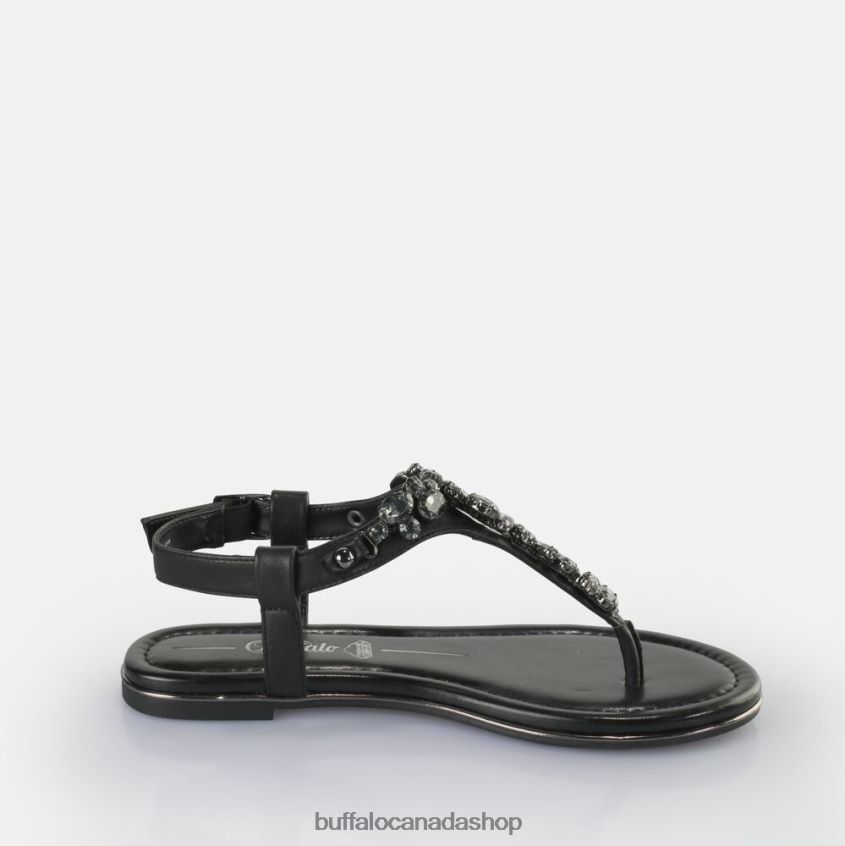 Rhonda Sandals vegan Black Buffalo ZL64TZ94 |Sandals