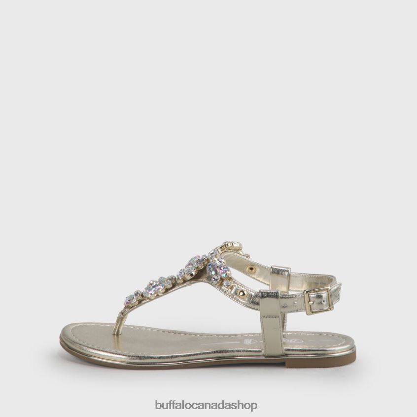 Rhonda vegan sandals Gold Buffalo ZL64TZ92 |Sandals