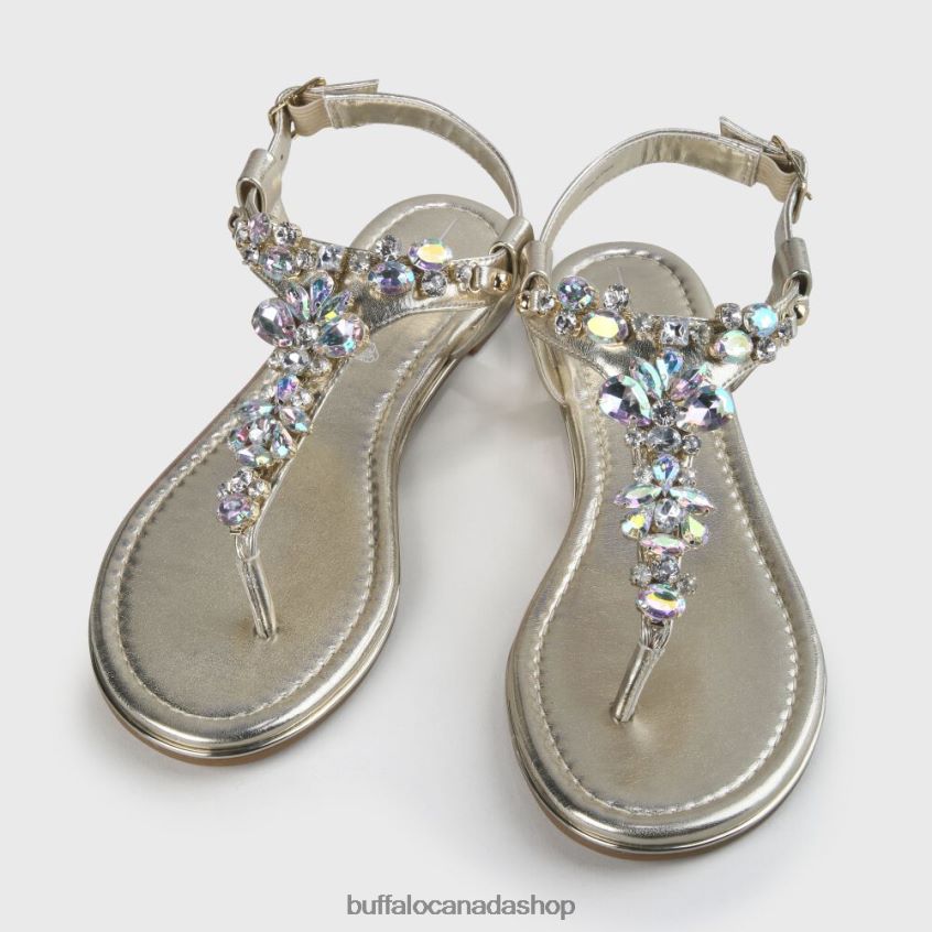 Rhonda vegan sandals Gold Buffalo ZL64TZ92 |Sandals