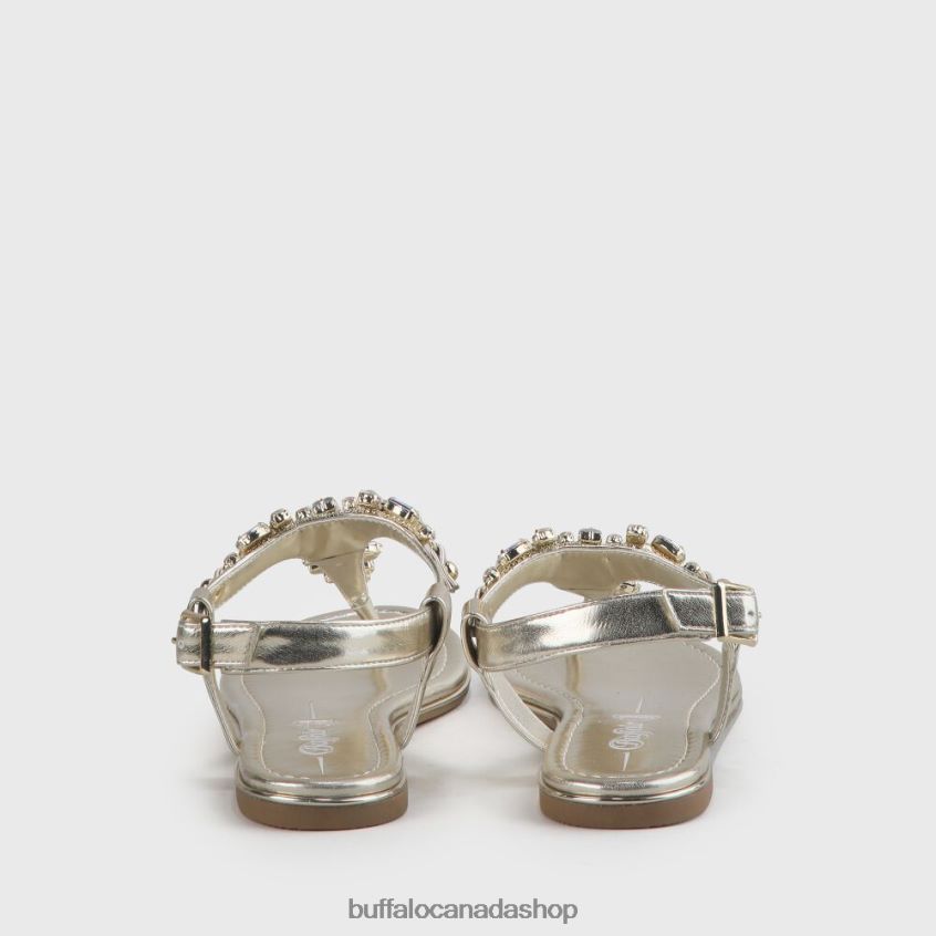 Rhonda vegan sandals Gold Buffalo ZL64TZ92 |Sandals