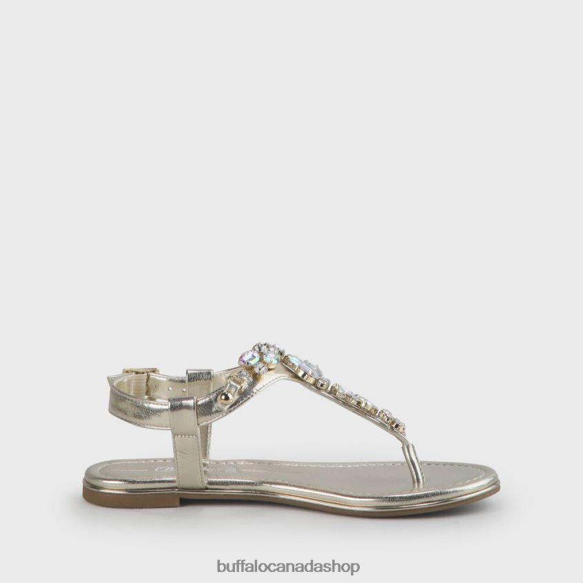 Rhonda vegan sandals Gold Buffalo ZL64TZ92 |Sandals