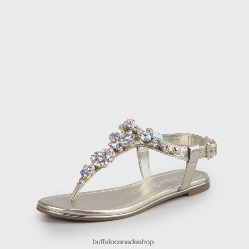 Rhonda vegan sandals Gold Buffalo ZL64TZ92 |Sandals
