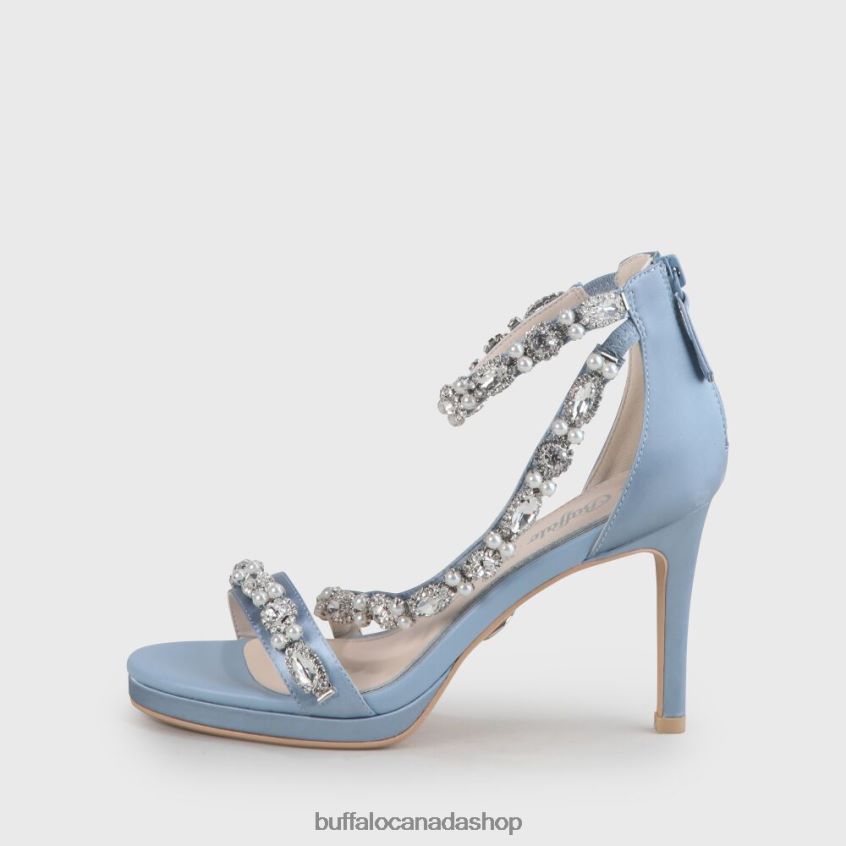 Anna Ankle-Strap Sandal Light Blue Buffalo ZL64TZ776 |Sandals