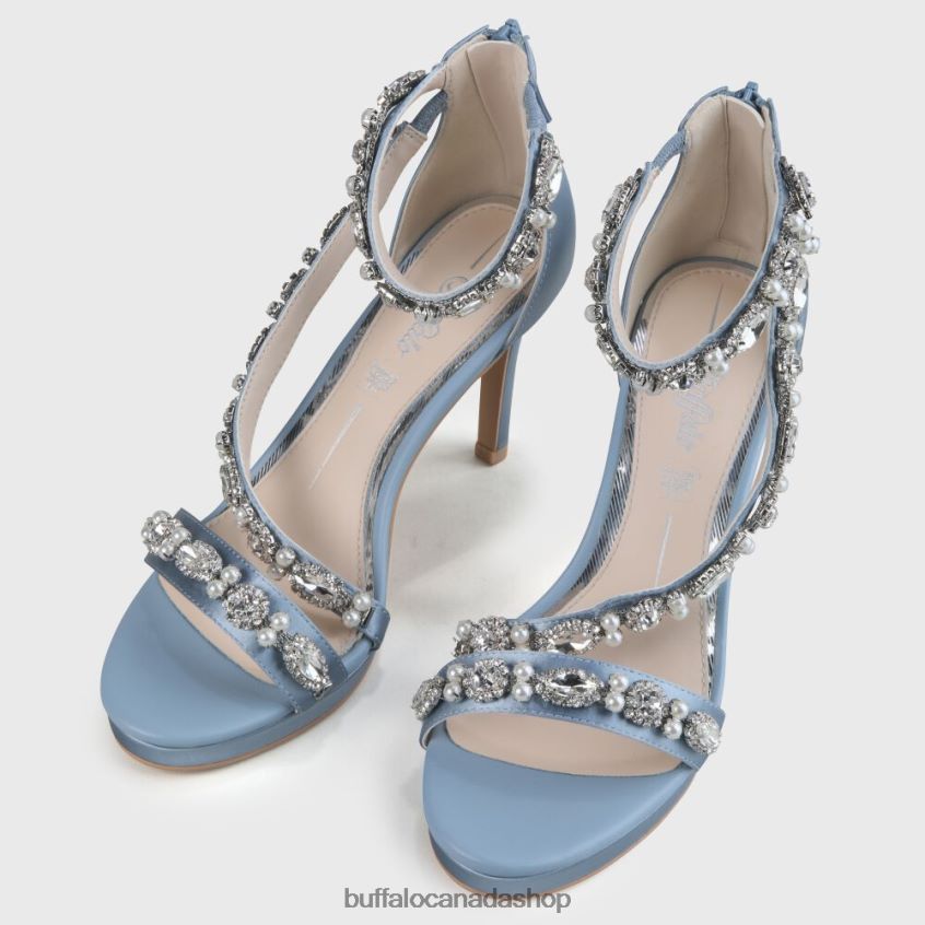 Anna Ankle-Strap Sandal Light Blue Buffalo ZL64TZ776 |Sandals