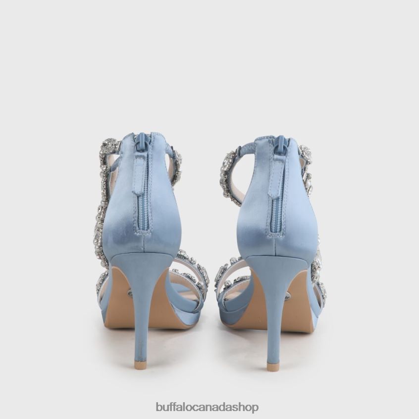 Anna Ankle-Strap Sandal Light Blue Buffalo ZL64TZ776 |Sandals