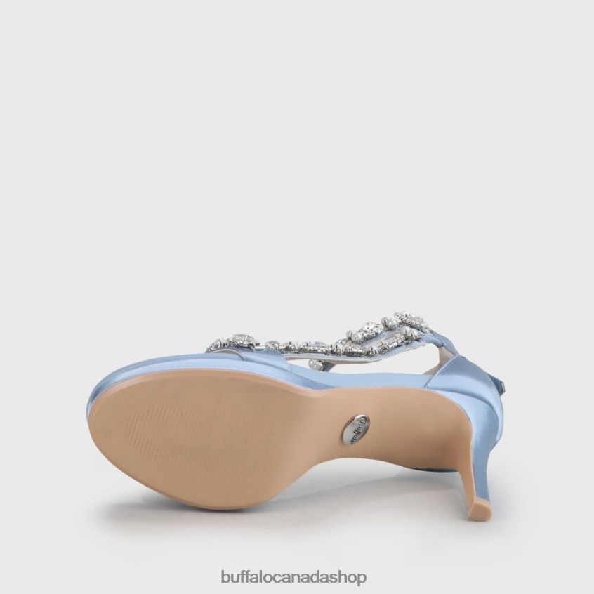 Anna Ankle-Strap Sandal Light Blue Buffalo ZL64TZ776 |Sandals