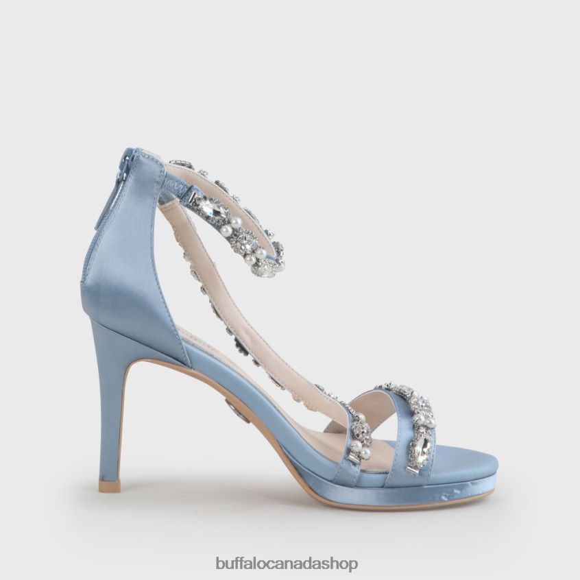 Anna Ankle-Strap Sandal Light Blue Buffalo ZL64TZ776 |Sandals