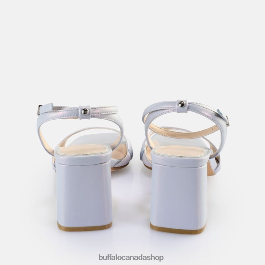 April Neat Heeled Sandals vegan Pearl Light Blue Buffalo ZL64TZ246 |Sandals