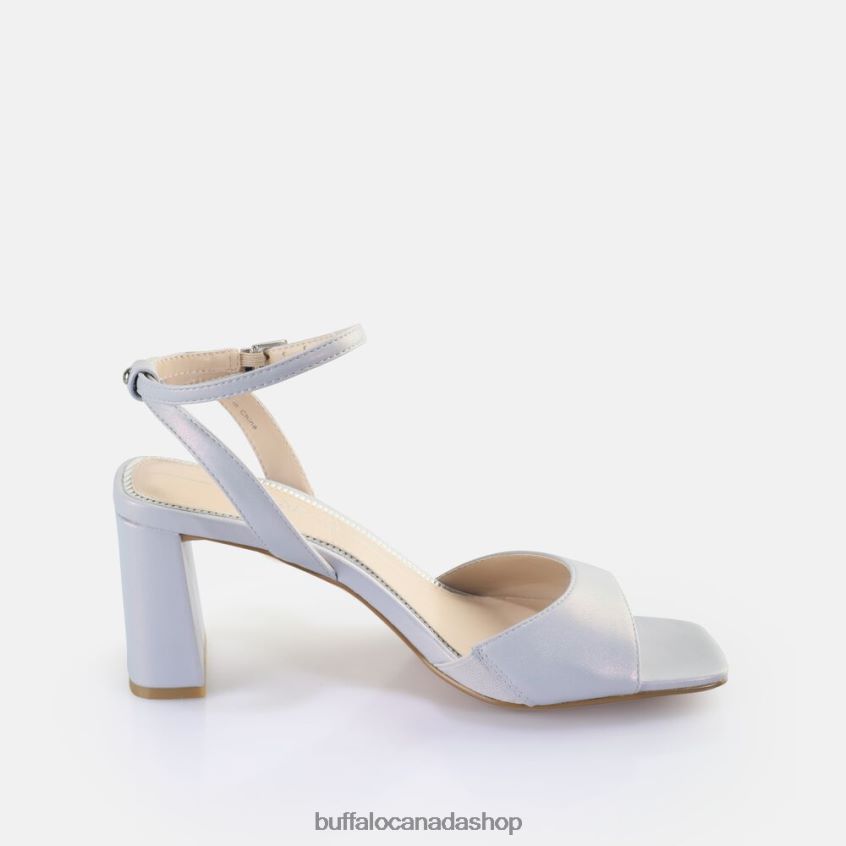 April Neat Heeled Sandals vegan Pearl Light Blue Buffalo ZL64TZ246 |Sandals