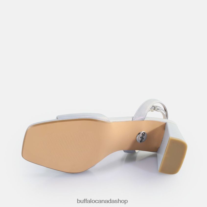 April Neat Heeled Sandals vegan Pearl Light Blue Buffalo ZL64TZ246 |Sandals