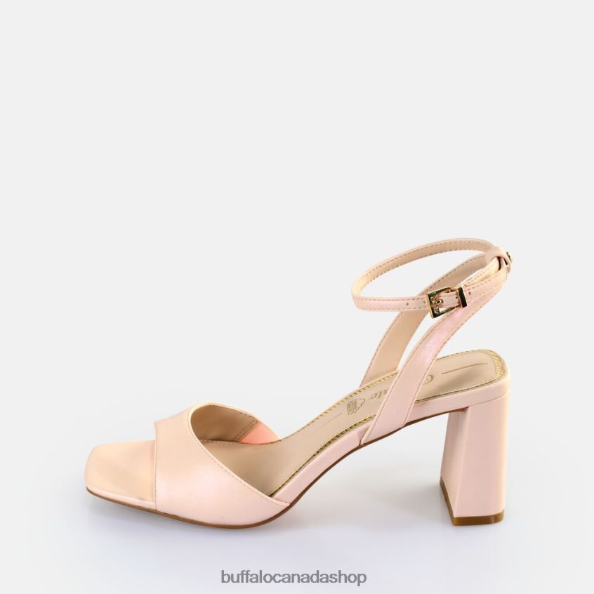 April Neat Heeled Sandals vegan Pearl Light Rose Buffalo ZL64TZ247 |Sandals