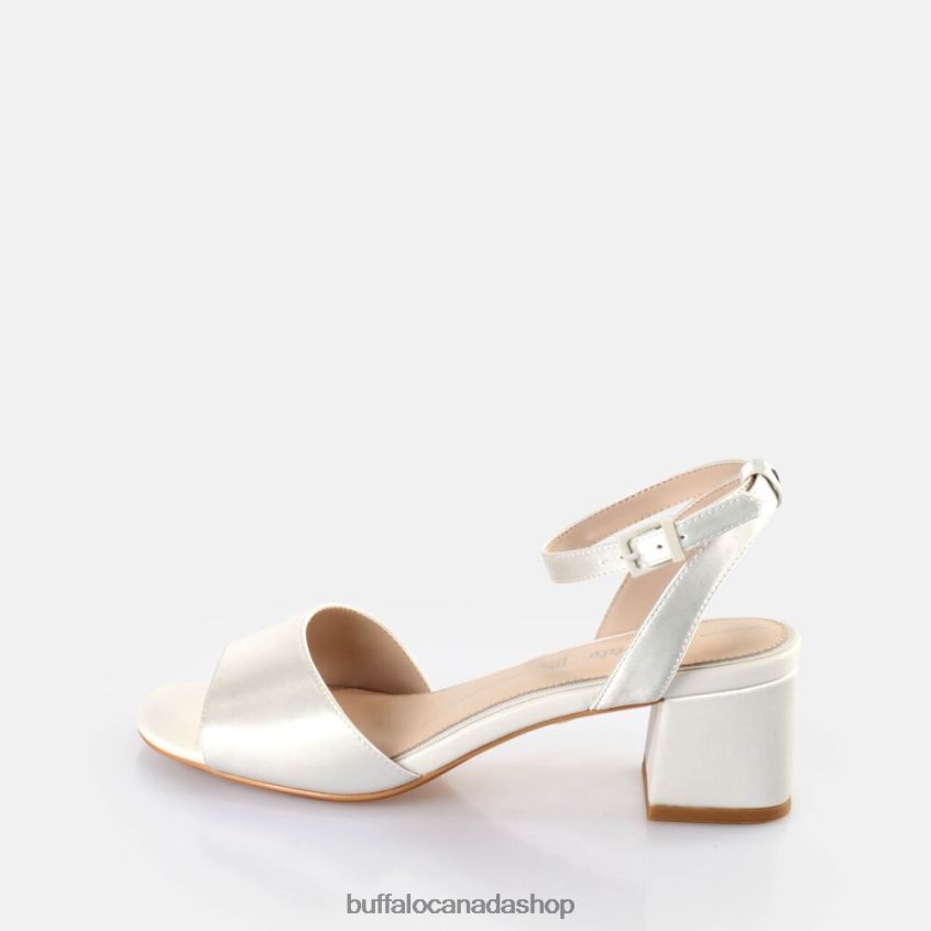 Beate Ankle-Strap Sandal Ivory Buffalo ZL64TZ105 |Sandals