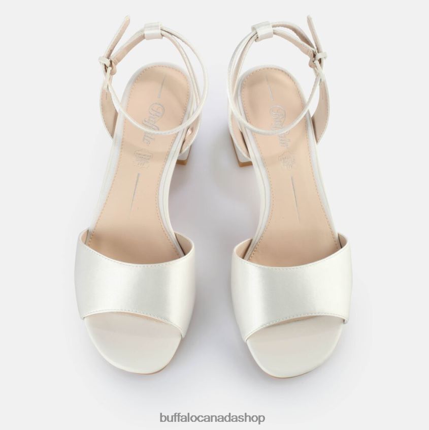 Beate Ankle-Strap Sandal Ivory Buffalo ZL64TZ105 |Sandals