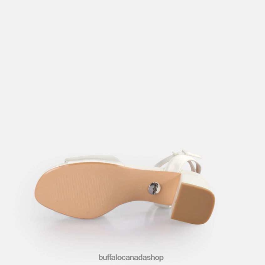 Beate Ankle-Strap Sandal Ivory Buffalo ZL64TZ105 |Sandals