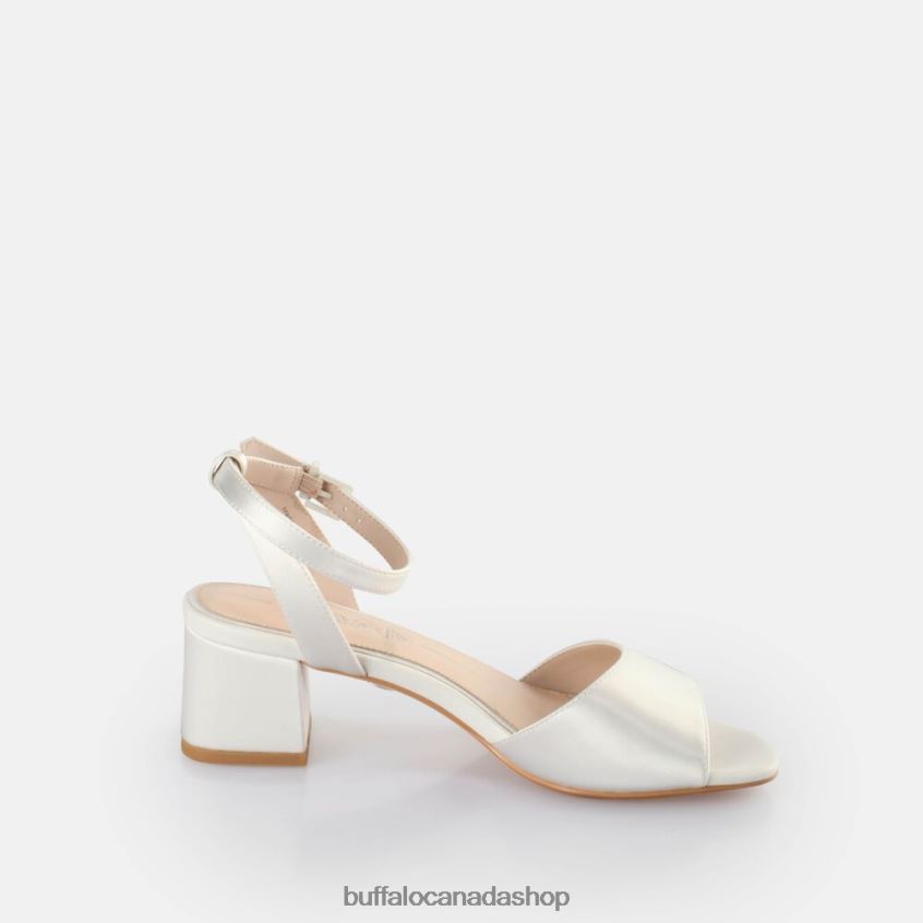 Beate Ankle-Strap Sandal Ivory Buffalo ZL64TZ105 |Sandals
