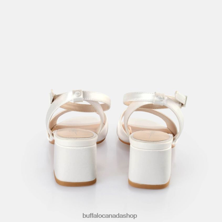 Beate Ankle-Strap Sandal Ivory Buffalo ZL64TZ105 |Sandals